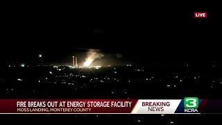 California toxic fire | Flames erupt at Monterey County battery plant