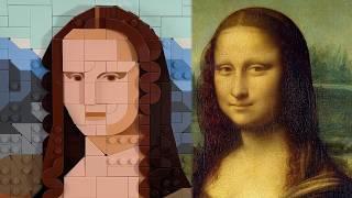 LEGO Mona Lisa set review -- #NotSponsored look at the greatness & creepiness | 31213 Icons / Art