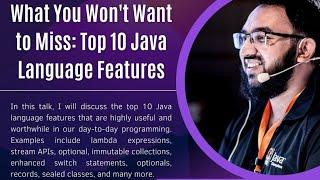 SouJava na Campus - What You Won't Want to Miss: Top 10 Java Language Features