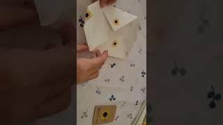 Cute diy sunflower envelope