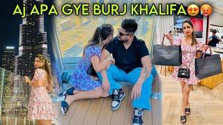 Aj APA GYE BURJ KHALIFA* Dubai Ch Shopping️| SKY VIEW IN DUBAI| Angel’s shivam