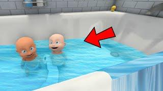 Two Babies SINK Daddy’s House With a Flood!