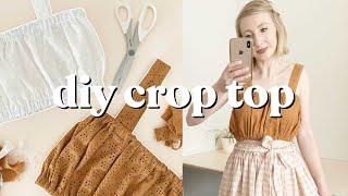 DIY Gathered Crop Top