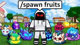 I Got ADMIN COMMANDS In Blox Fruits..