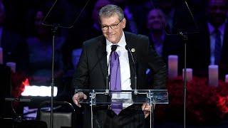 Geno Auriemma Speaks at A Celebration of Life for Kobe and Gianna Bryant