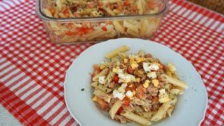 ENSALADA DE PASTA PARA LLEVAR A LA PLAYA O DE EXCURSIÓN