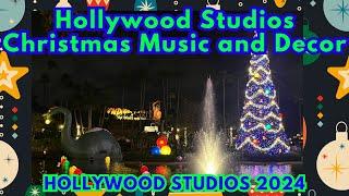 Hollywood Studios Christmas Music and Decor 2024