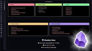 Homepage Dashboard Setup For Obsidian