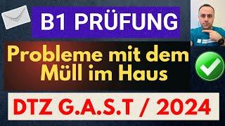 Brief schreiben B1 / DTZ TELC GAST Prüfung B1 / Beschwerde / Problem mit dem Müll in Haus 2024