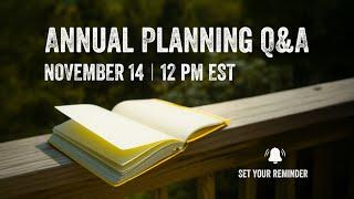 Bullet Journal Annual Planning Q&A