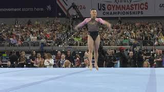 Leanne Wong  - Floor Exercise -  2024 Xfinity U.S. Championships  - Senior Women Session 2 Day 2