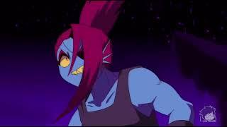 X-Undyne vs UT Undyne Battle Scene (Underverse 0.8 Part 1)