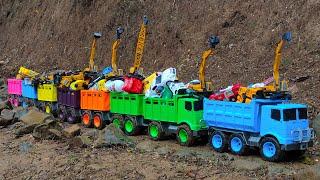 RC TRACTORS, MEGA RC TRUCKS, RC MACHINES COLLECTION!! EXCAVATOR LESU ET30H, KABOLITE K350-200 DIGGER