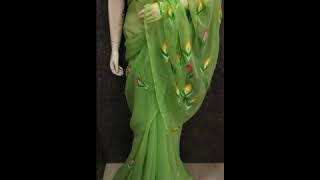 Chiffon Saree design ideas |Chiffon saree ka latest collection 2020|pyur Chiffon Saree