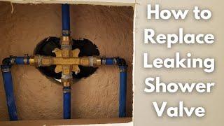 How to Replace a Leaking Bathtub / Shower Valve - Copper to PEX