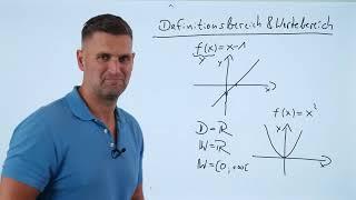 Definitionsbereich & Wertebereich | Mathe by Daniel Jung