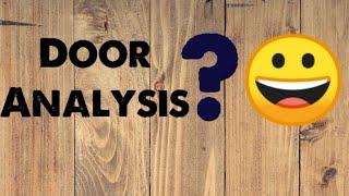 Door analysis.How to study about door?what's type of door? How to explain about door?