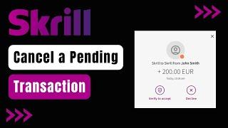 Skrill - How to Cancel Pending Payment !