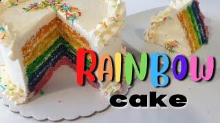 How to make a rainbow cake