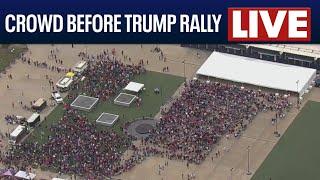 LIVE: Hundreds of Trump supporters outside Nassau Coliseum before 7 p.m. rally