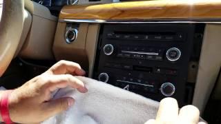 How to Remove Radio / Navigation / CD Player from Lincoln MKS 2009 for Repair.