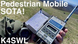 Handheld QRP DX!  Testing K6ARK's KH1 Pressure Paddles on Bearwallow Mountain.