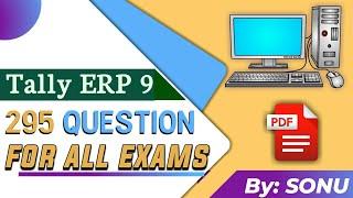 Tally ERP 9 MCQ questions and answers for exams and interview (Account, Commerce, BBA, MBA)