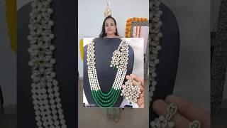 MEESHO JWELLERY SET HAUL GREEN #ytshorts #shortsfeed #meeshojwelleryhaul #meesho #greenjewelry