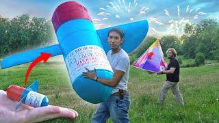 Making GIANT helicopter style FIREWORKS