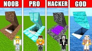 SEKRETNA BAZA NOOB vs PRO vs HACKER vs GOD w Minecraft!