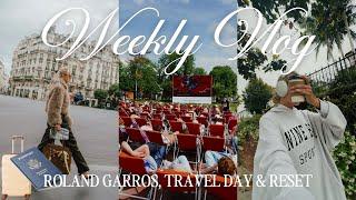 WEEKLY VLOG: roland garros, travel day & home reset after a month in europe ️