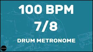 7/8 | Drum Metronome Loop | 100 BPM