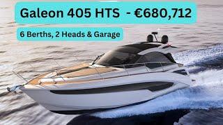 Galeon 405 HTS  - €680,712 - 6 Berths, 2 Heads & a Tender Garage