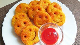 Potato Smiley Recipe || Mccain Smiles Recipe || Emoji Fries Recipe || Potato Snacks for Kids