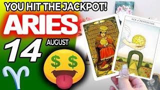 Aries ️  YOU HIT THE JACKPOT! horoscope for today AUGUST 14 2024 ️ #aries tarot AUGUST 14 2024