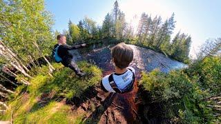 TET Sweden 2024 - Broken Bridge river crossing - KTM 890 Adventure R