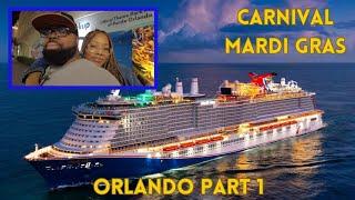 Carnival Mardi Gras | Orlando Part 1| Disney Waffles, Stand Up Comedy And The Lyft Drver Farted