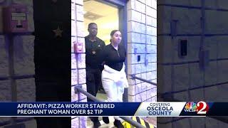 Woman stabbed 14 times in front of daughter over bad tip on pizza delivery, Osceola deputies say