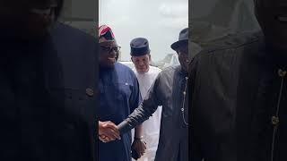 Good Jonathan, Dele Momodu and Atiku arrives Lagos for Obasanjo birthday Celebration