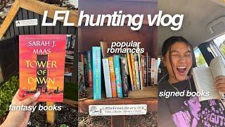 lets go to little free libraries: vlog, trending books and more!