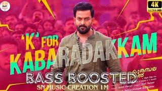 K FOR KABARADAKKAM | BASS BOOSTED | 4K | SONG | @SN-MUSIC-CREATION-1M