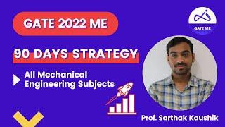 GATE 2022 90 Days Preparation Strategy for Mechanical Engineering | Vidyalankar GATE ME