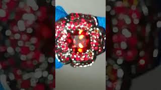 红钻红宝相映红，美丽的古董戒指，what a beautiful red diamond and ruby ring!3,