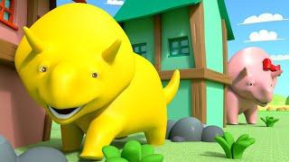 玩捉迷藏 - 和恐龙戴诺学习  Learn with Dino the Dinosaur  幼儿早教卡通: Chinese Madarin Educational Cartoons for Kids