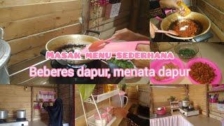 daily Vlog, masak menu sederhana || beberes dapur, menata perintilan dapur