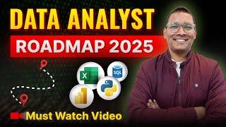 Complete Data Analyst Roadmap 2025 | How to become a Data Analyst? | Skills | Jobs #dataanalytics