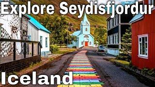 Exploring and Walking in Seydisfjordur (EastFjords in Iceland)