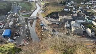 18.12.24: Blick auf Mayschoß, gesehen von der Saffenburg, Update Ahr Flutkatastrophe