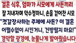 (반전신청사연)결혼식후 엄마가 시모에게 사돈끼리 잘 지내자며 악수청하니 손을 뿌리친 시모"사돈? 이결론 어떨수 없이 시킨거니 치워요" 제 인생걸고[신청사연][사이다썰][사연라디오]