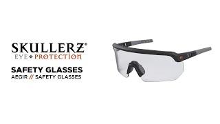 Skullerz AEGIR Safety Glasses Are Designed with an Oversized Blade Style for Better Eye Protection